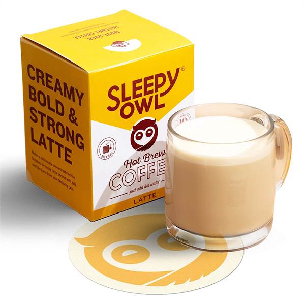Sleepy Owl Latte Hit Brew Coffee Imported
